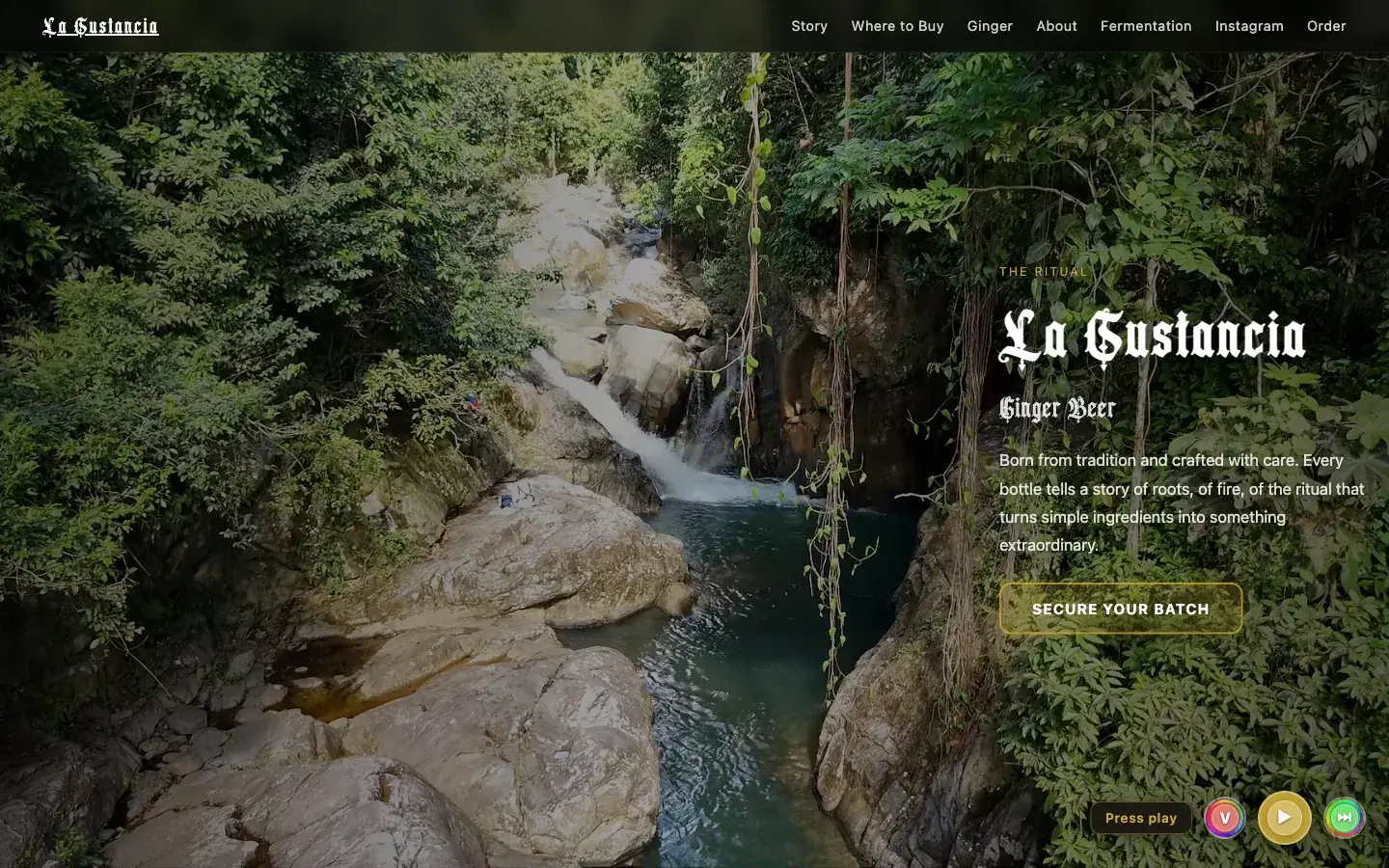 La Sustancia website screenshot