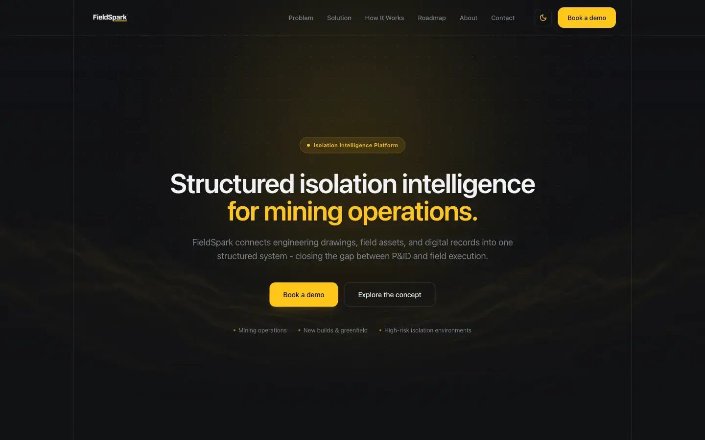 FieldSpark website screenshot