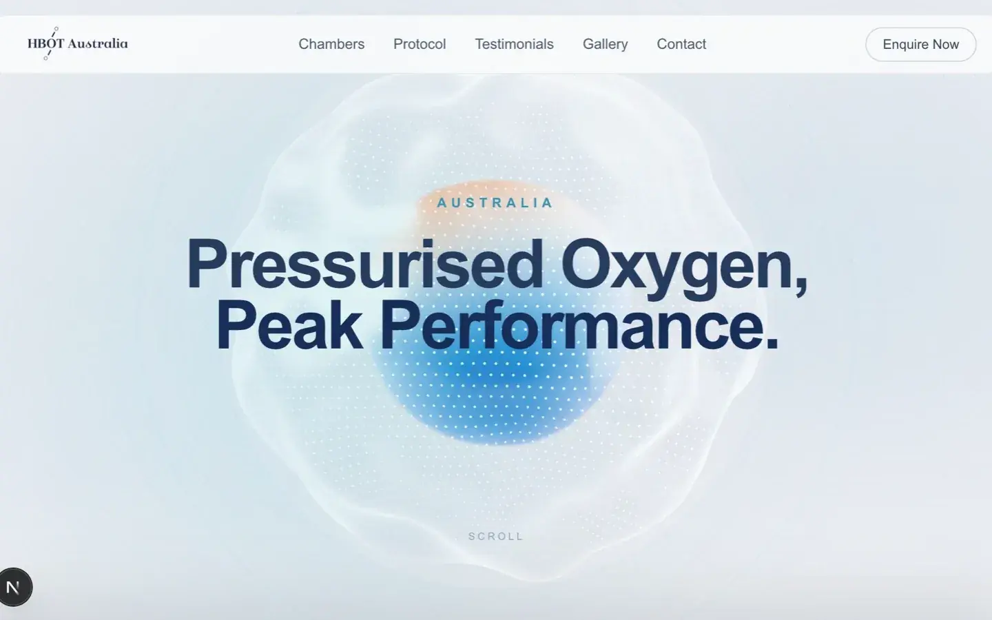 HBOT Australia website screenshot