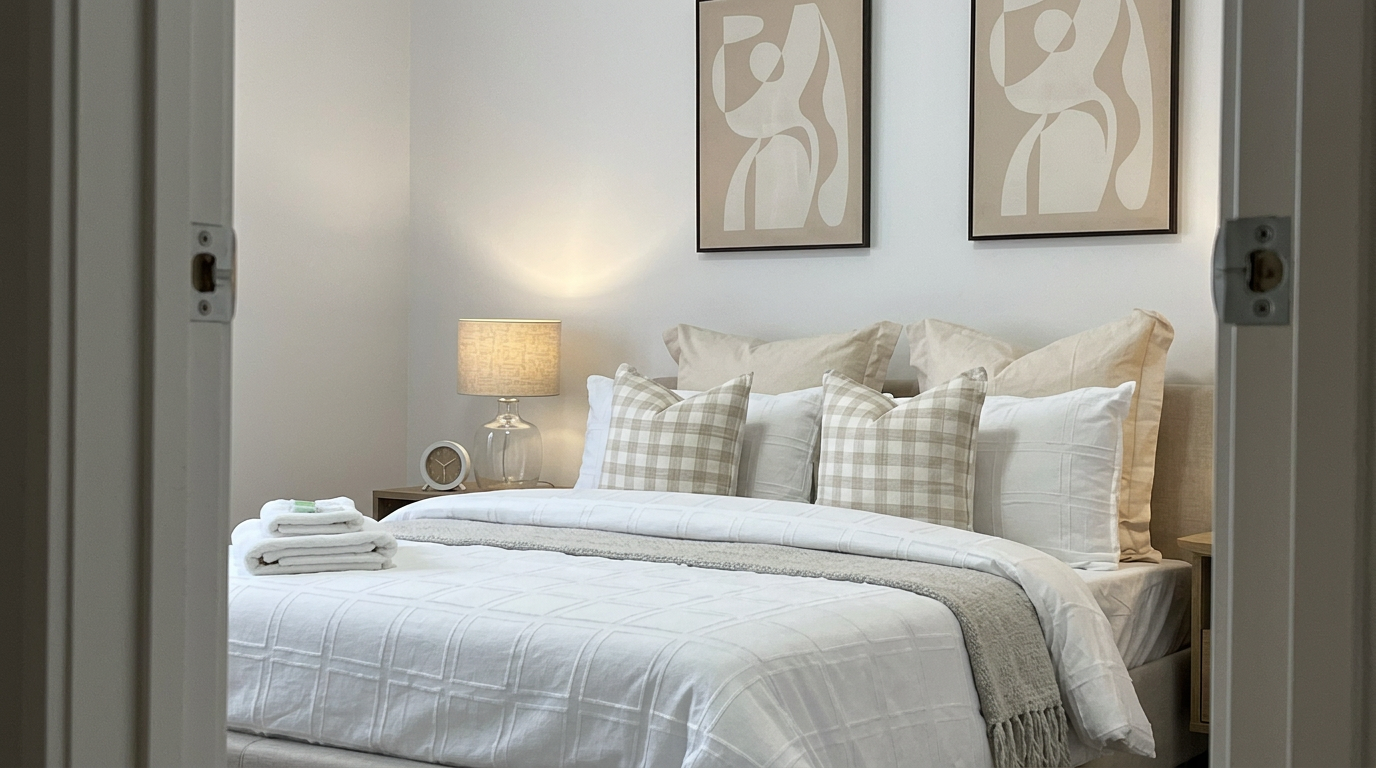 Secondary Bedroom — restyled as a raw iPhone listing photo