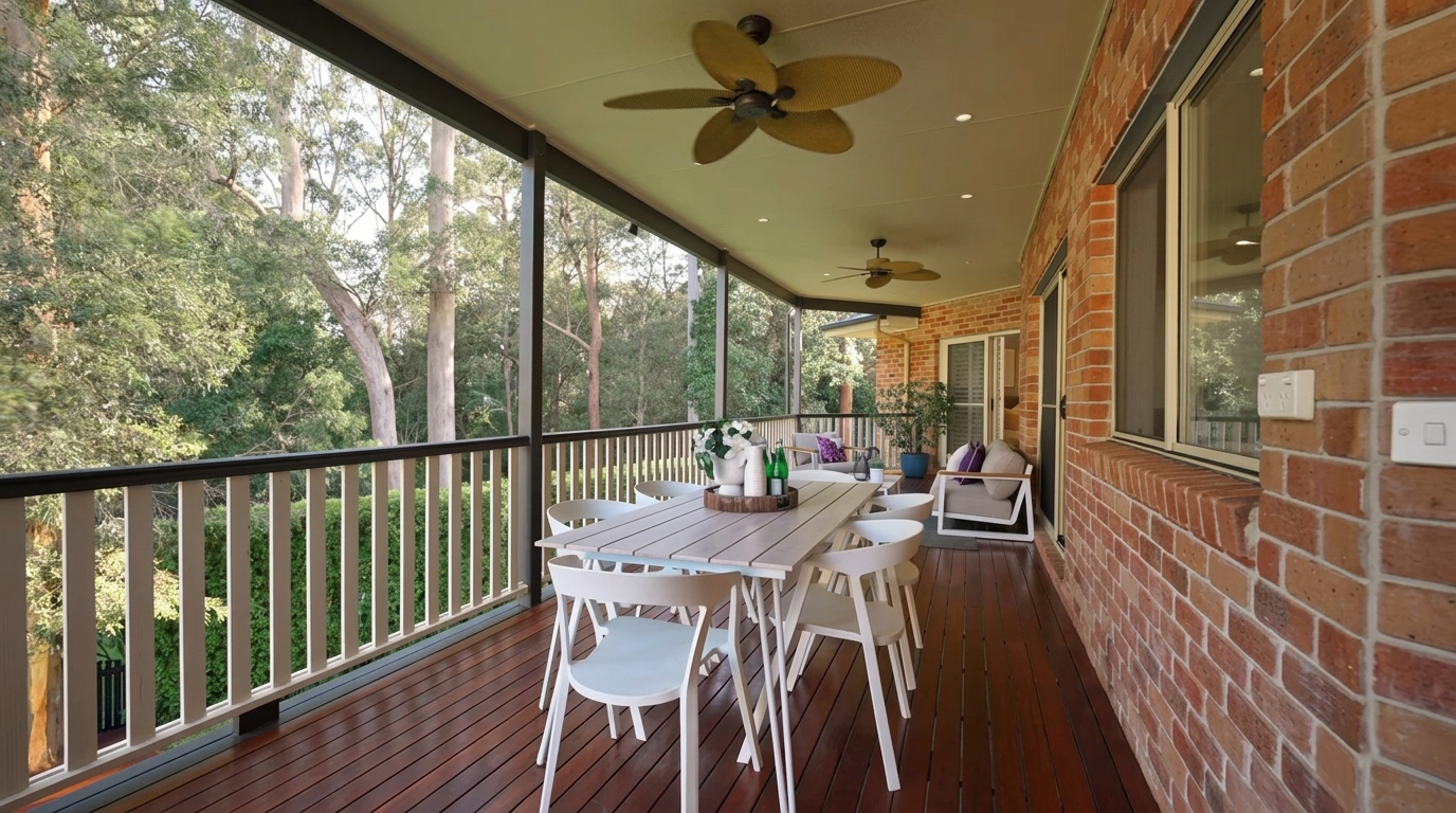 Back Deck — restyled as a raw iPhone listing photo