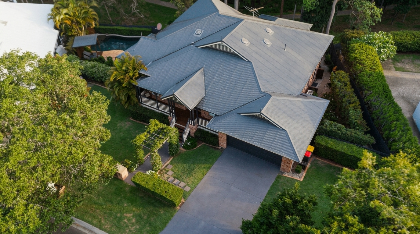 Aerial — restyled as a raw iPhone listing photo